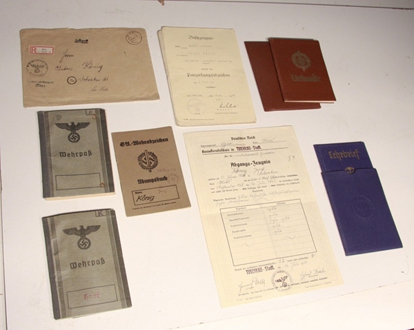 German Soldier’s Documents WWII