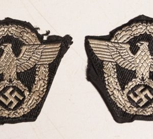 German WWII Police cloth cap badge (2)