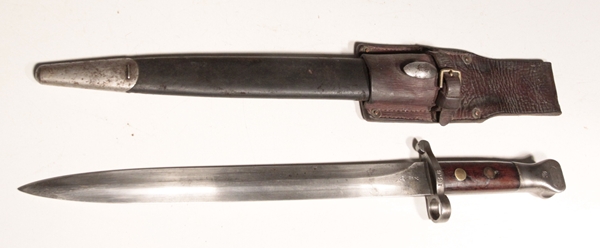 British Pattern 1888 bayonet Canadian marked with frog