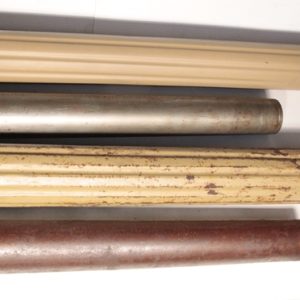 German Pak 40 steel cases in carrier tubes Lot of 2