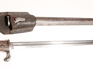 German 1898 n/A bayonet steel scabbard and frog