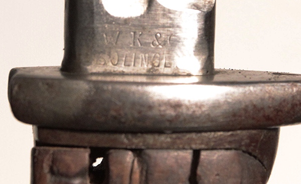 German 1898 n/A bayonet steel scabbard and frog - Image 5