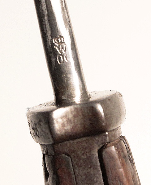 German 1898 n/A bayonet steel scabbard and frog - Image 6