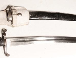 British Pattern 1860 Yataghan bayonet with General Service frog