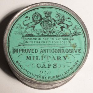 Military Percussion Caps Pursall & Co.